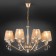 Alcamo chandelier, 8x40W E14, color gold