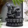 Table fountain with backlight "Little Buddha with a teapot" 25x19.5x19.5 cm
