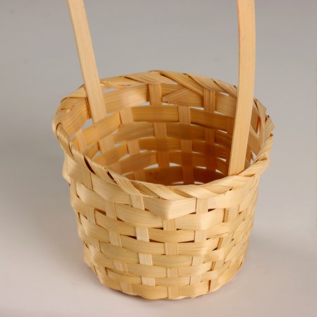 Wicker basket, d13x9xh330cm, natural, bamboo-1