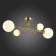 Ceiling EVOLUCE lamp. Sle2211-302-04. Fantini. 4x5 watts, G9, 4000k, 65x40x20 cm, brass color