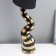Cameron table lamp E27 40W black and gold 12.5x12.5x49 cm Risalux