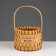 Wicker basket, rattan, 17x12.5/26 cm, 1 pc., Natural