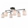 Citilux ceiling chandelier "Jerome" CL129265, 77.5x40x25.5 cm, 6x75W, E27, Black Color Black