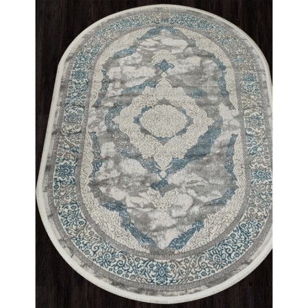 Oval Kardolen Marmaris carpet, size 192x290 cm, color Cream/Gry-1