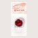 Sequins for "Heart" decor, red color