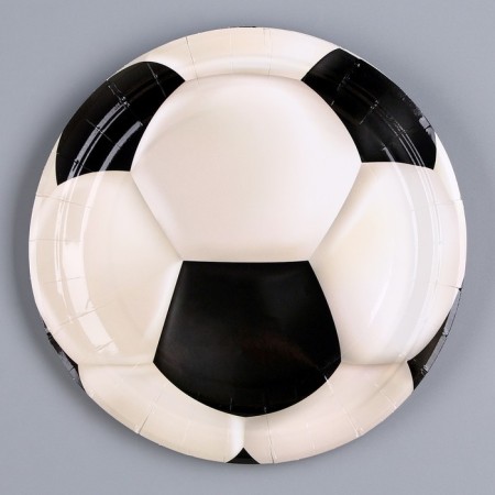 Paper plate "Football", set of 6 pcs.