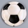 Paper plate "Football", set of 6 pcs.