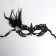 Carnival mask "Stranger", with a pen, openwork