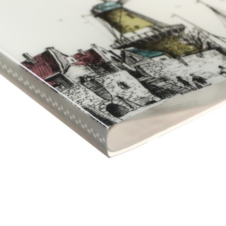 A4 folder, with 30 transparent files, city, mix-6