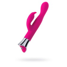 A vibrator with a clitoral stimulant Jos Loly, Pink, 21.6 cm