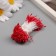 Stamens for artificial flowers gloss "risinki" Red set 360 pcs length 6 cm