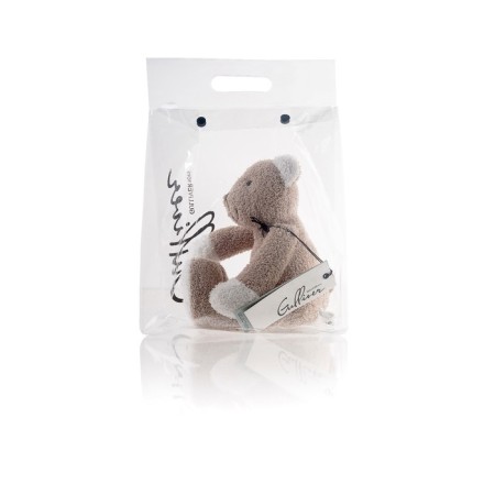 Soft toy Gulliver Bear "Gingerbread", dark beige color, 30 cm-4