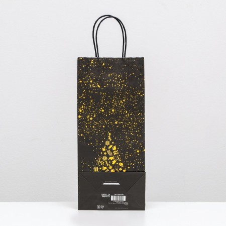Craft package for the bottle "New Year tree" 14 x 8 x 32 cm-3