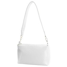 Female bag, artificial leather, white 17x12x20 cm