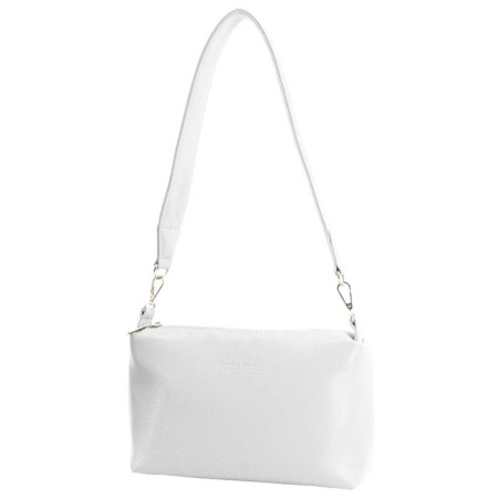 Female bag, artificial leather, white 17x12x20 cm