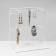 Stand for jewelry "Standing table", 6 hooks 9 cm, 25 × 15 × 26.5 cm, white color