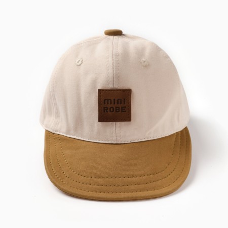 Cap "baseball cap" for girls, milk color, size 44-46-1