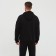 Male sweatshirt is laid down, the color is black, size 56