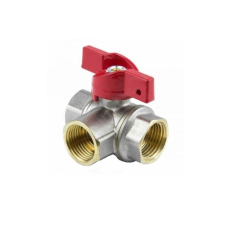 Balloon Aquasfera Euro 1021-01, 1/2 ", PN 40, internal thread, three-way, butterfly