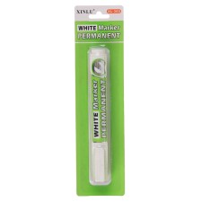 Markker permanent, bullet -shaped tip 3.0 mm, white, blister