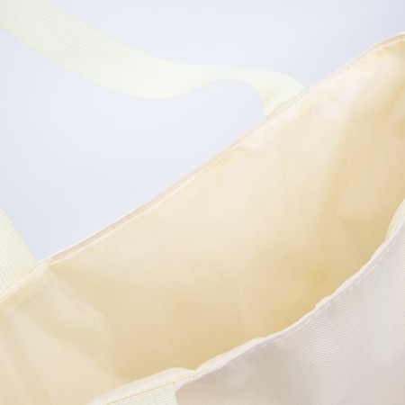 NATURAL-shoper bag without lightning with lining, beige color-6