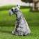 Garden figure "Rizenshnauzer" 20cm