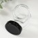 Bank for candles glass with a hexagon lid is a transparent 150 ml 5.8x5.8x9 cm