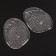 Half -slips for shoes, with a tread, silicone, 9 × 7 cm, pair, color transparent