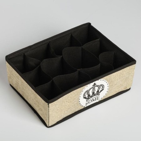 Organizer for storage, coffee for linen 12 cells "Home", 27 x 20 x 10 cm.-4