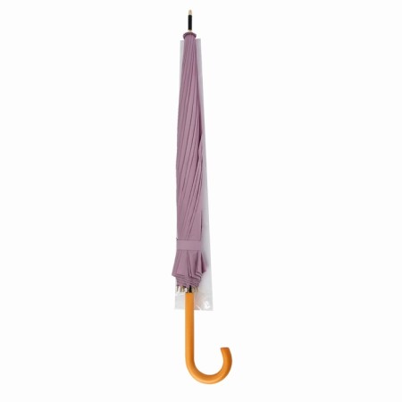 Umbrella - semi -automatic “pastel” cane, 16 knitting needles, r = 52 cm, pink color-8