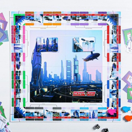 Board Economic Game "Money Polys. City of the future ", 210 bills, 10+-2