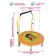 Folding mini-Batut Perfetto Sport with a handle, d = 92 cm, color orange color