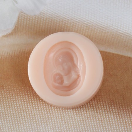 Mold Silicon "Virgin Mary" 2.3x1.7x0.7 cm-1