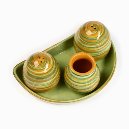 Set for spices "Premium Trio" Solonka+List of toothpicks, Vitamink-1