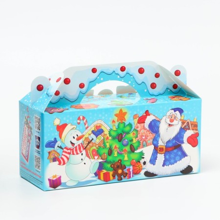 New Year. Gift box, Happy New Year "Sweet Donut" with the game and animation 25*9.5*11 cm.-2