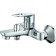 Bath mixer Rush Edge Ed7735-44, single-leaf, short surge, chrome