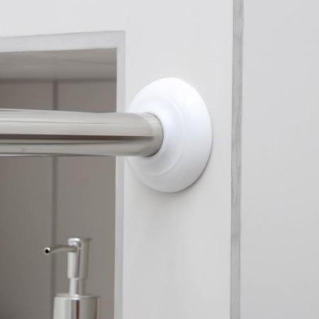 Bathroom cornice P-shaped, 90 × 90 × 90 cm, stainless steel-7