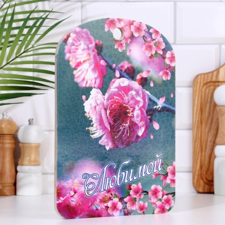 Bolshoi Board Board "beloved", flowers 27x18 cm-1