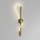 Bra Maytoni Mod166WL-L12G3K, LED, 13W, 84.4x16.7x3 cm, 600lm, color gold