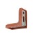 Furniture corner of the tundra, with a decorative pad, 26x26 mm, brown