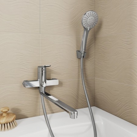 MILARDO DEMI DEMSB00M10 bath mixer, pour 350 mm, chrome-1