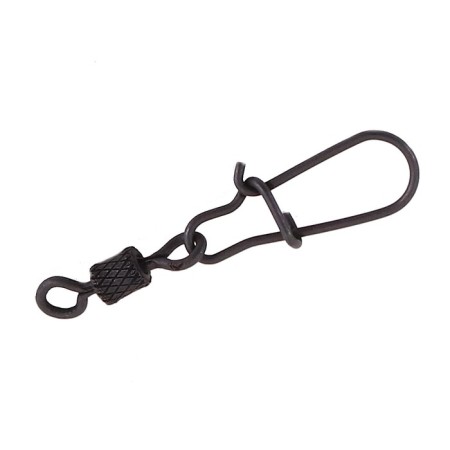 Twal with a fastener Namazu Pro Rolling Ribbed Swvel, Carbon, size 7. Test-23 kg-3
