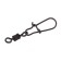 Twal with a fastener Namazu Pro Rolling Ribbed Swvel, Carbon, size 7. Test-23 kg