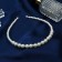 Hair cap "Pearl paradise" balls and beads, 0.6 cm, white