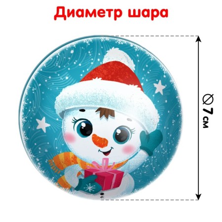 Puzzle in the Christmas tree "Funny Snowman", 54 elements-3