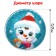 Puzzle in the Christmas tree "Funny Snowman", 54 elements