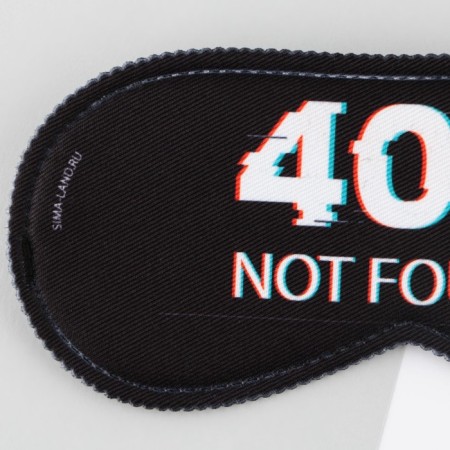 Sleep mask not found, 19.3 x 9.5 cm, black color-1