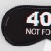 Sleep mask not found, 19.3 x 9.5 cm, black color