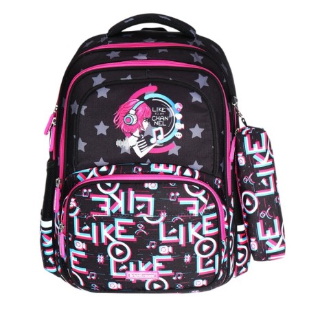 School backpack by Ergon. Spin Erich Krause Schoolline 20l 42*31*14.5 Top Blogger + Penal-2