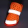 Cross shoes, set 4 pcs, 1 size (4 x 3 cm), orange